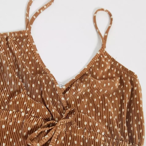 Pull&Bear Brown Polka Dot Romper - Picture 3 of 5
